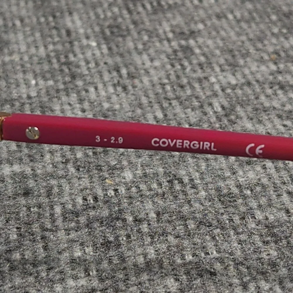 CoverGirl Eyeglasses Frames Only Women Pink Gold CG4005 076 Cat Eye 55-17-140
